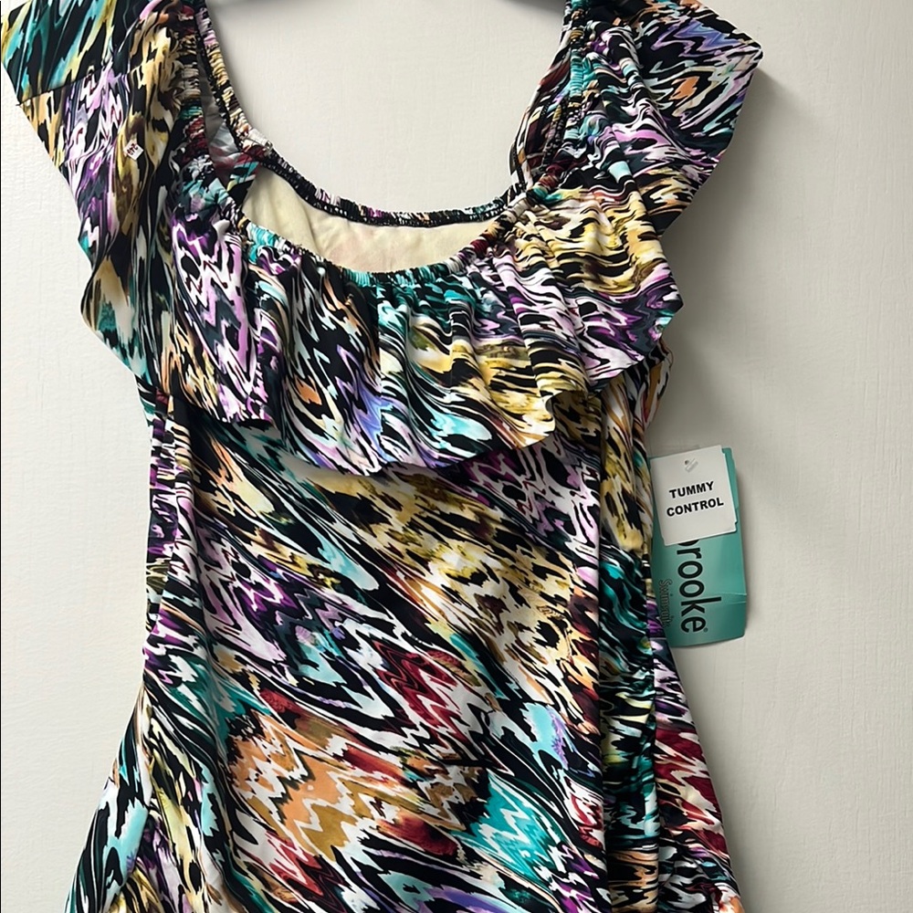 New multi color Tankini swimsuit top